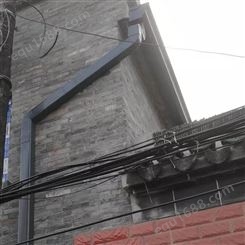 芜湖市彩铝室外雨水管 别墅建筑铝合金雨水管