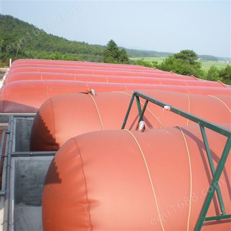 折叠式红泥沼气储气袋 养猪养殖场软体沼气池沼气袋 5立方