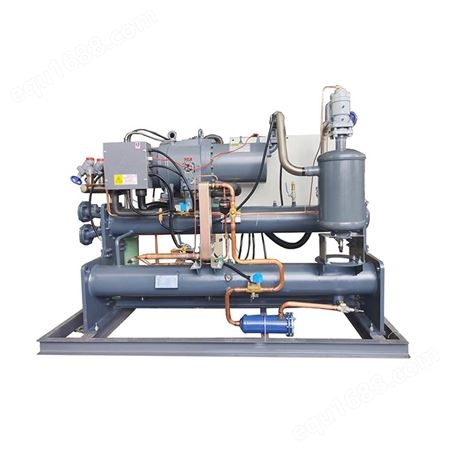 厂家供应水冷螺杆式冷水机组低温水冷式螺杆机降温螺杆式热泵机组