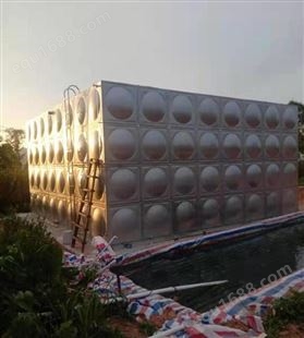 鄂咸宁不锈钢住宅生活水箱组合式消防保温水塔应用于二次供水工程