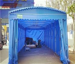 鸿禧制作建德市油布大蓬伸缩型 杭州移动折叠仓储遮雨棚搭建