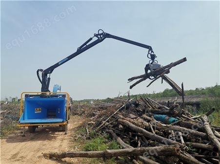 园林垃圾粉碎机设备 树木削片粉碎机 中能装备 树木粉碎机