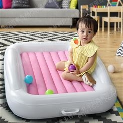 跨境充气婴儿旅行床带安全护栏便携式宝宝睡觉床婴儿气垫儿童床垫