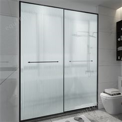 錦良裝飾 一體式不銹鋼淋浴門 衛生間干濕分離 玻璃家用 可定制