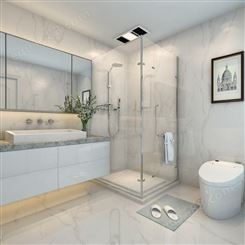 錦良裝飾 衛生間玻璃隔斷 干濕分離 鋁合金浴室 支持定制