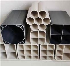 PVC黑色塑合金格栅管 四孔方穿线管 各种通信管