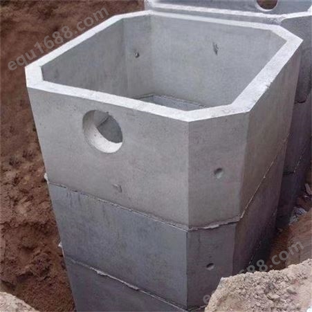 钢筋混凝土化粪池 预制地埋式沉淀池 坚固实用