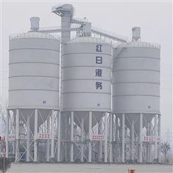 蓝天silo大型碳钢耐磨港口水泥储存钢板仓焊接2500T