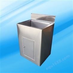 德满来 不锈钢后挡水全封洗手池 厨房商用水槽可支持定制