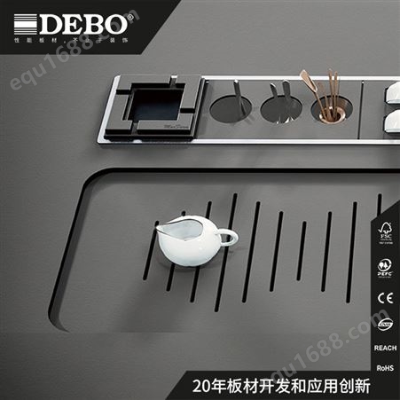 DEBO供应柔软触感 HPL 层压板 Cleantop 纳米洁面板 桌面防指纹板