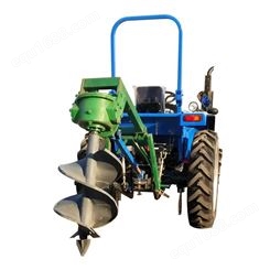 金齐鲁拖拉机带植树挖坑机 果园施肥栽种打窝机 大棚立柱钻孔机