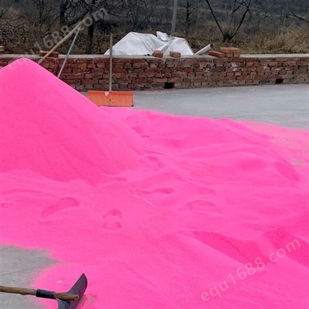 供应 网红粉红沙 景区 游乐场 粉色沙滩砂 染色彩砂