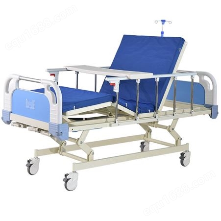 众畅ABS摇柄木包围手动多功能双摇护理家用照顾老人床可定制