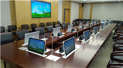 长欣品牌 多功能会议室自动升降液晶显示器电脑桌 22寸高清显示屏