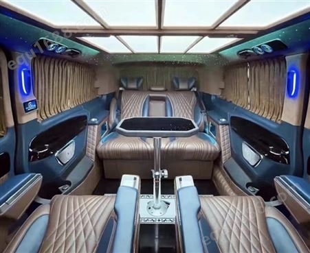 奔驰威霆升级深棕色 航空座椅 商务车内饰改装