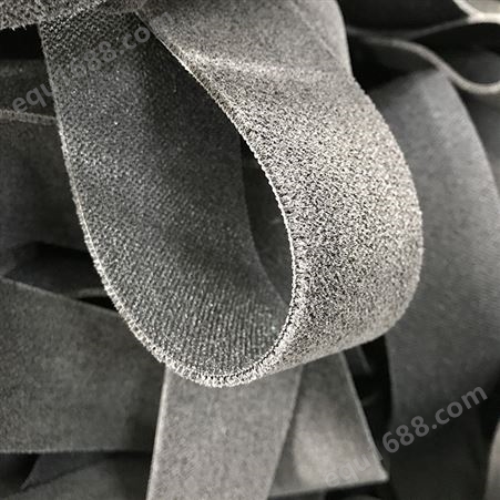 定性机用黑绒带 包辊摩擦皮 糙面防滑布