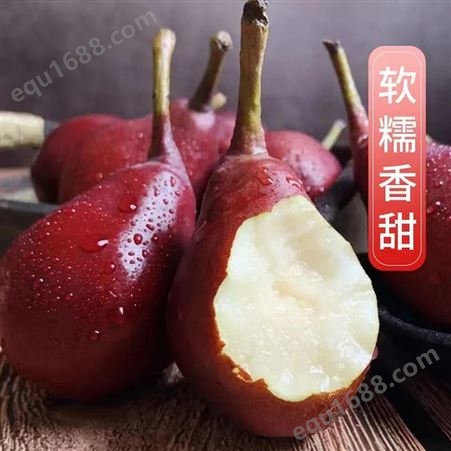 现摘红啤梨软梨新鲜孕妇水果当季整箱太婆梨5斤10斤红皮梨