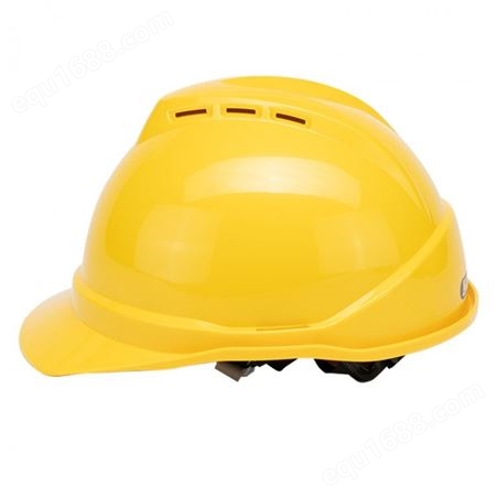 畅胜ABS材质V型安全帽-黄色