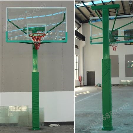 乌鲁木齐市方管篮球架厂家 180方管150方管地埋篮球架 比赛用固定篮球架