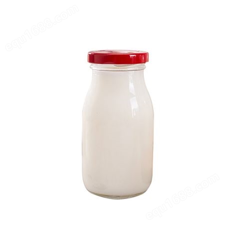 奶吧用品250ml带盖牛奶杯 牛奶瓶 果冻慕斯杯 布丁瓶鲜酸奶玻璃瓶