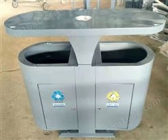 小区广场垃圾桶 户外公园不锈钢垃圾桶 物业分类垃圾桶 镀锌板垃圾箱