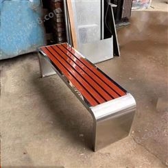 定制长椅 不锈钢室外长条凳 商场休息椅 小区园林椅