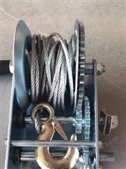 河北瀚晟生产1400磅中性包装自锁式钢丝绳手摇绞盘机BHW-1400